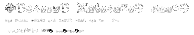 Frutiger Capitalis Signs.ttf字體轉換器圖片