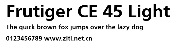 Frutiger CE 45 Light.ttf字體轉換器圖片