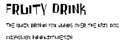 Fruity Drink.ttf字體轉換器圖片
