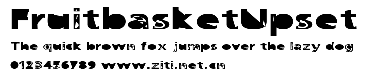FruitbasketUpset.ttf字體轉換器圖片