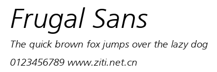 Frugal Sans.ttf字體轉換器圖片