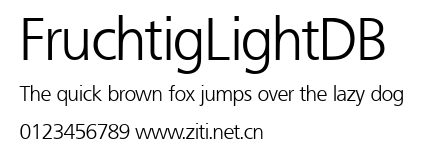 FruchtigLightDB.ttf字體轉換器圖片