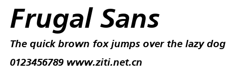 Frugal Sans.ttf字體轉換器圖片