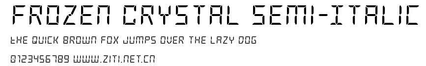 Frozen Crystal Semi-Italic.ttf字體轉換器圖片