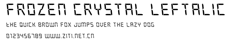 Frozen Crystal Leftalic.ttf字體轉換器圖片