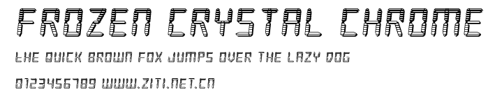 Frozen Crystal Chrome.ttf字體轉換器圖片