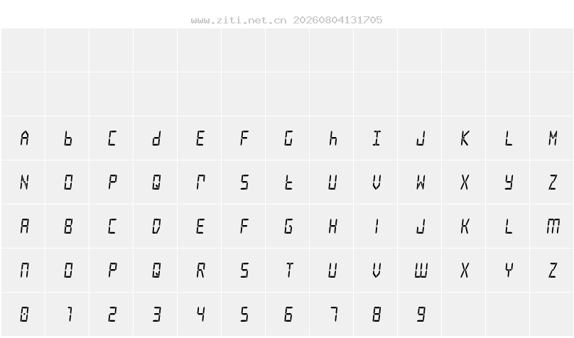 字符映射圖