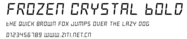 Frozen Crystal Bold.ttf字體轉換器圖片