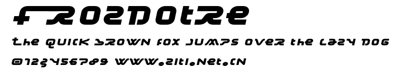 Frozdotre.ttf字體轉換器圖片