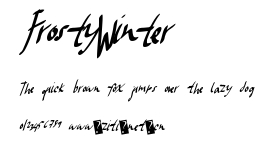 FrostyWinter.ttf字體轉換器圖片