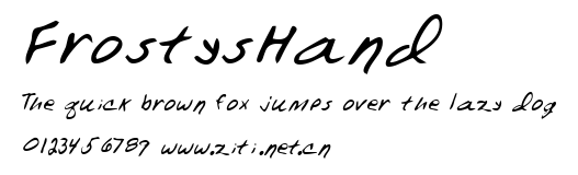 FrostysHand.ttf字體轉換器圖片