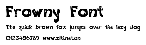 Frowny Font.ttf字體轉換器圖片