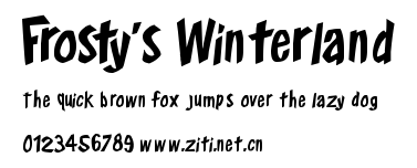 Frosty's Winterland.ttf字體轉換器圖片