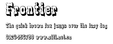 Frontier.ttf字體轉換器圖片
