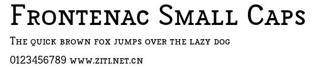 Frontenac Small Caps.otf字體轉換器圖片