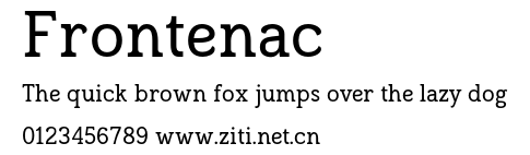 Frontenac.otf字體轉換器圖片