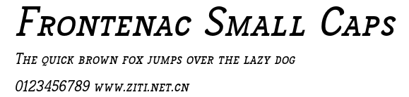Frontenac Small Caps.otf字體轉換器圖片