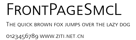 FrontPageSmcL.ttf字體轉換器圖片