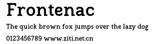Frontenac.otf字體轉換器圖片