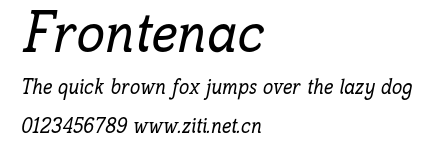 Frontenac.otf字體轉換器圖片