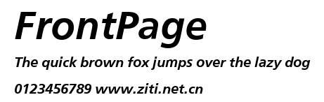 FrontPage.ttf字體轉換器圖片