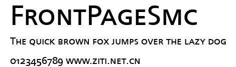 FrontPageSmc.ttf字體轉換器圖片
