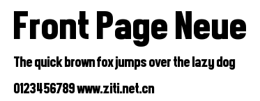 Front Page Neue.otf字體轉換器圖片