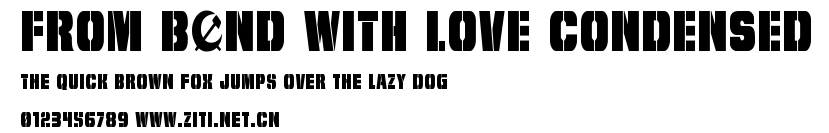 From BOND With Love Condensed.ttf字體轉換器圖片