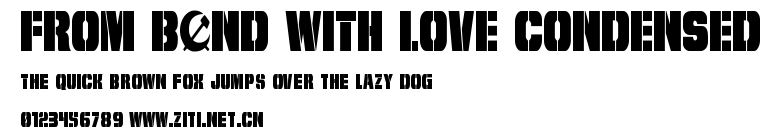 From BOND With Love Condensed.ttf