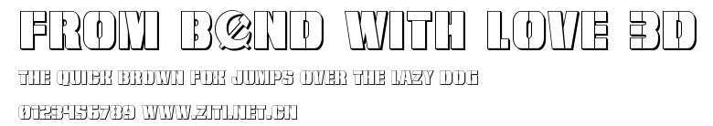 From BOND With Love 3D.ttf
