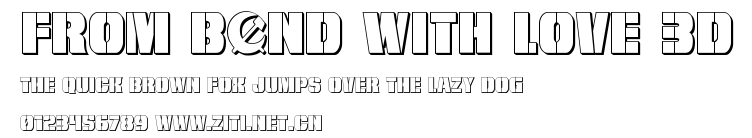 From BOND With Love 3D.ttf