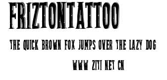 FriztonTattoo.ttf字體轉換器圖片