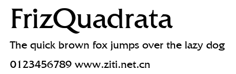 FrizQuadrata.ttf字體轉換器圖片