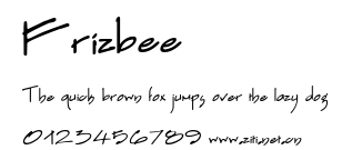 Frizbee.ttf字體轉換器圖片
