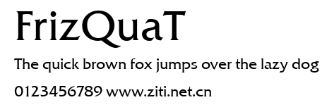 FrizQuaT.ttf字體轉換器圖片