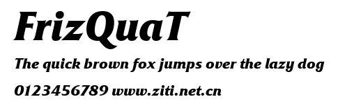 FrizQuaT.ttf字體轉換器圖片