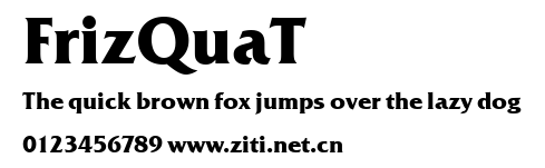 FrizQuaT.ttf字體轉換器圖片