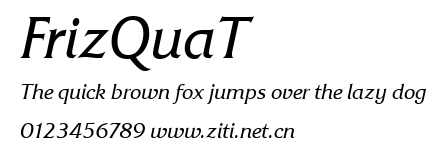 FrizQuaT.ttf字體轉換器圖片
