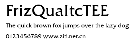 FrizQuaItcTEE.ttf字體轉換器圖片