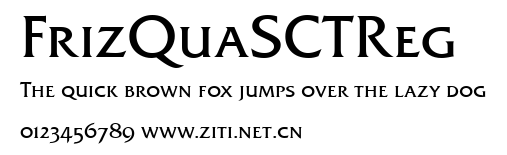 FrizQuaSCTReg.ttf字體轉換器圖片