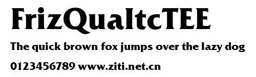 FrizQuaItcTEE.ttf字體轉換器圖片