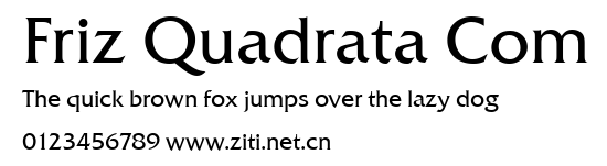 Friz Quadrata Com.ttf字體轉換器圖片