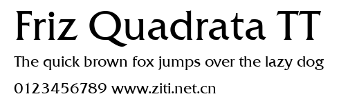 Friz Quadrata TT.ttf字體轉換器圖片