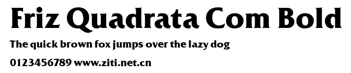 Friz Quadrata Com Bold.ttf字體轉換器圖片