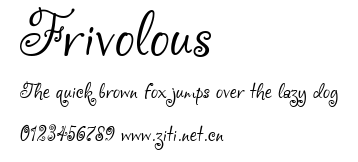 Frivolous.ttf字體轉換器圖片