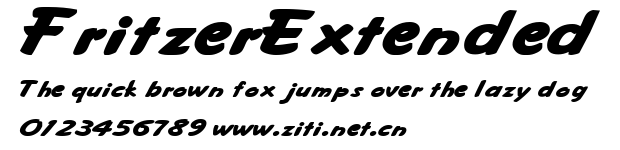 FritzerExtended.ttf字體轉換器圖片