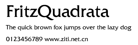 FritzQuadrata.ttf字體轉換器圖片
