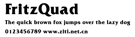 FritzQuad.ttf字體轉換器圖片