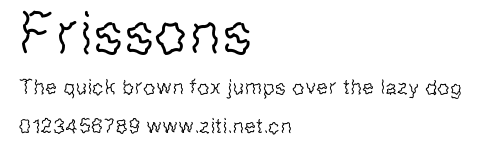 Frissons.ttf字體轉換器圖片