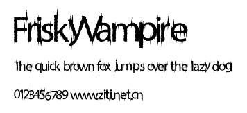 FriskyVampire.ttf字體轉換器圖片